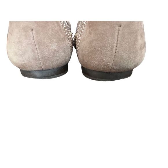 Stuart Weitzman Taupe Tan Ballet
Flats Metal Studs nubeads Haze Suede - Picture 6 of 7